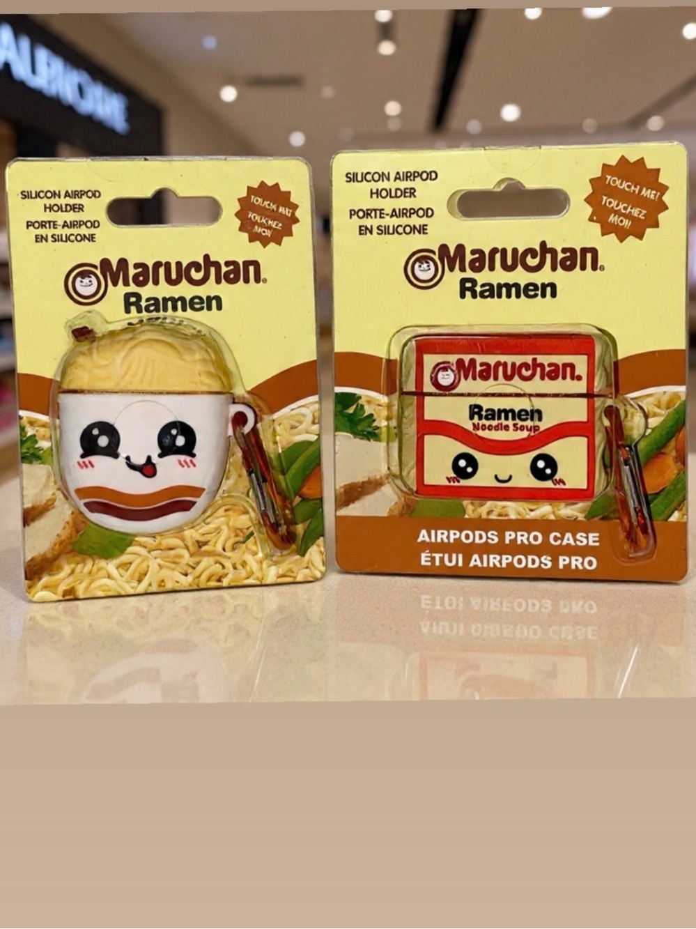 Maruchan Ramen Noodle & Smiling Cup of Noodles - AIR POD CASES SET - NEW IN BOX